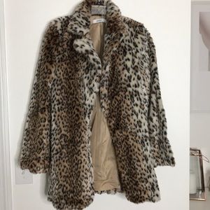 Faux Fur Leopard Jacket